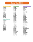 Popular Korean Slang Flashcards for Beginners
