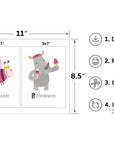 Printable Fun Pattern ABC Animal Alphabet Flashcards
