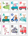 Printable Korean Hangul Toy Ride Flashcards