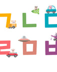 Printable Toy Animal Korean Hangul Posters-Toy Ride