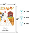 Printable Korean-English Holiday Activity Workbook for Kids