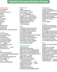 Printable Everyday Situations Korean Flashcards