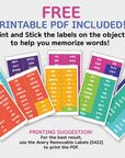 Printable 190 Korean Vocabulary Things Around the House Flashcards