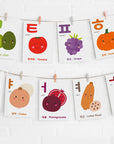 Printable Korean Fruit+Vegetable (과일, 야채) Flashcards Bundle