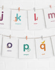 Printable Animal Alphabet Flashcards-Lowercase