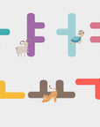 Printable Animal Korean Hangul 한글 자음 모음 Posters