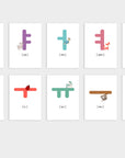 Printable Korean Animal Hangul Flashcards