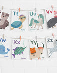 Printable Animal Alphabet ABC Flashcards