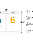 Printable Animal Alphabet Flashcards-Lowercase