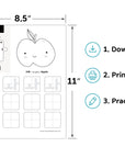Printable Korean Workbook for Kids 2