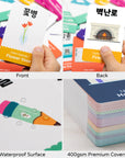 2-Pack Gift Set Korean Alphabet Flashcards