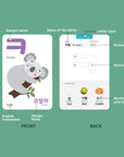 Printable Korean Hangul Flashcards Comprehensive Set