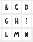 Printable Fun Pattern ABC Animal Alphabet Flashcards