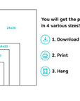 Printable Animal Korean Hangul 한글 자음 모음 Posters