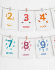 Printable Animal Number Flashcards