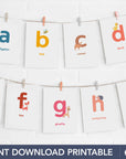 Printable Animal Alphabet Flashcards-Lowercase
