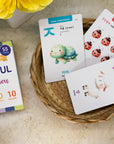 55 Korean Hangul Flashcards for Beginners: 40 Hangul+10 Numbers+10 Colors