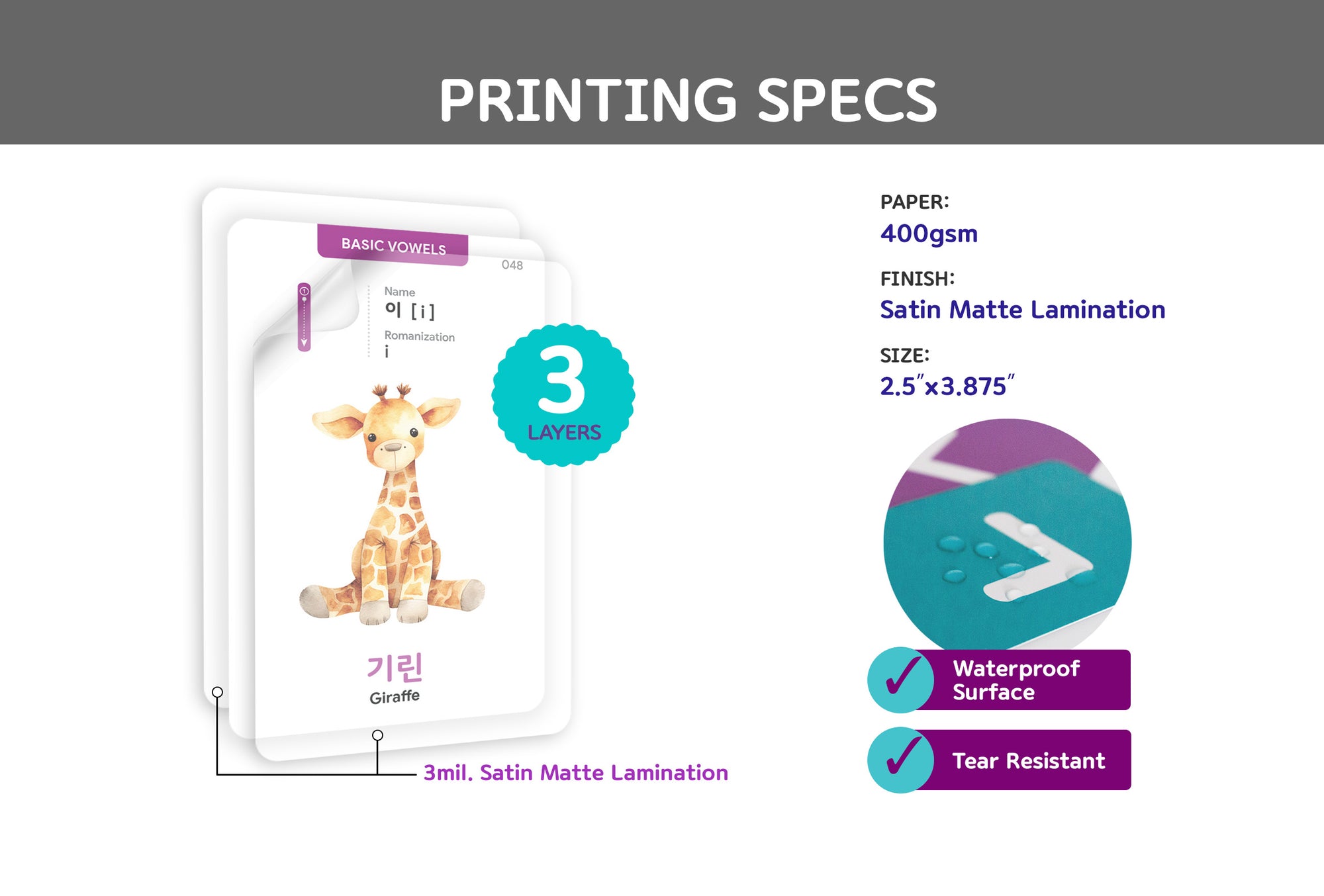 55 Korean Hangul Flashcards for Beginners: 40 Hangul+10 Numbers+10 Colors