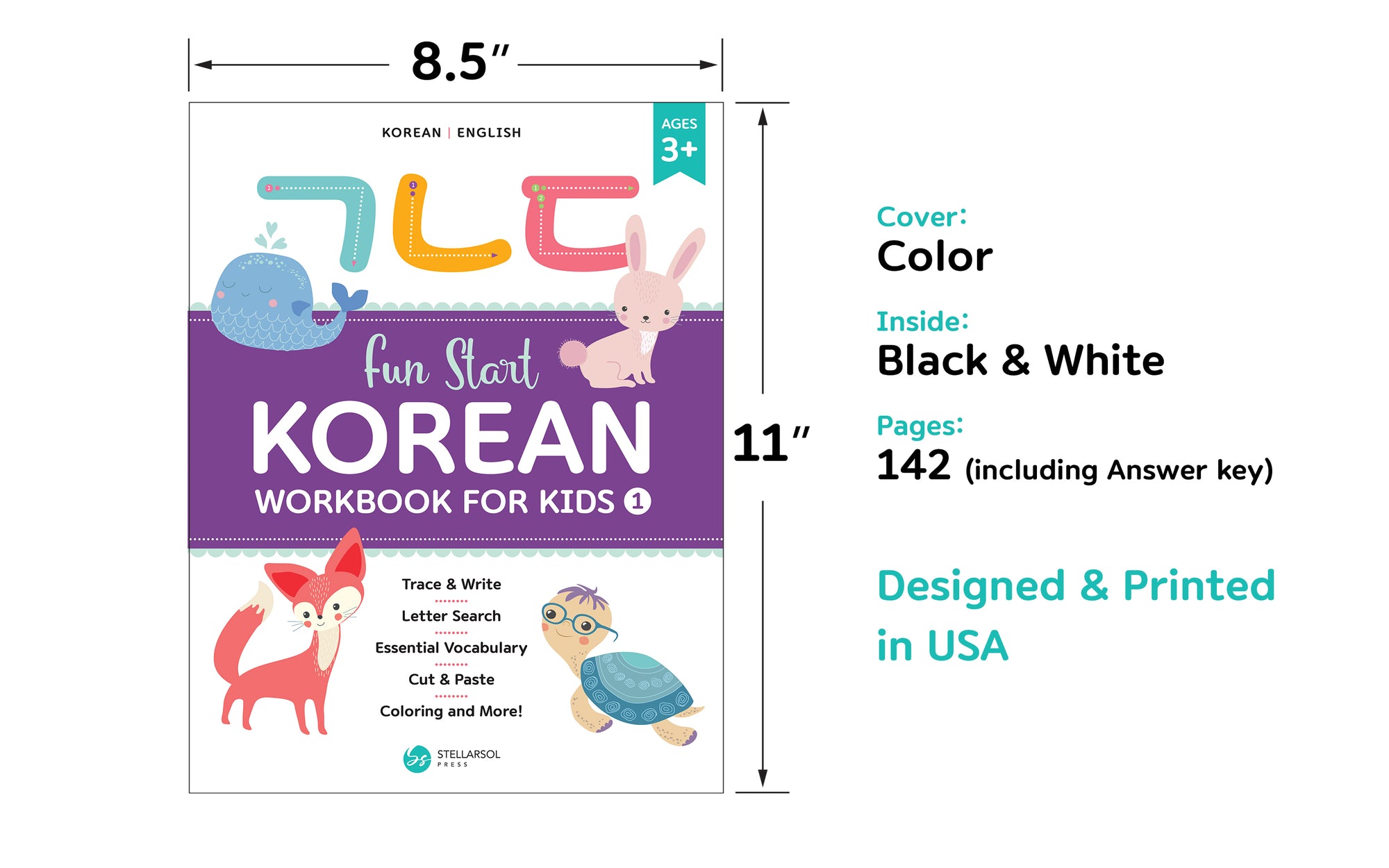 Korean Workbook for Kids 1