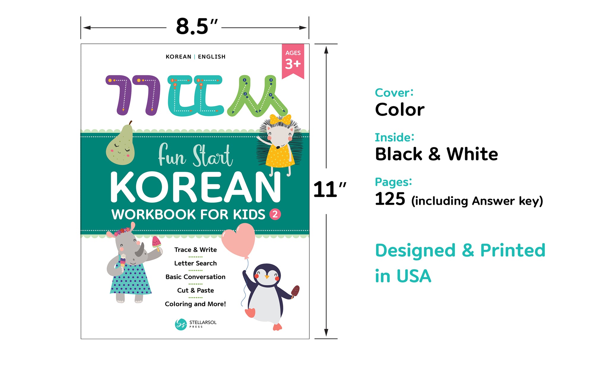 Korean Workbook for Kids 2