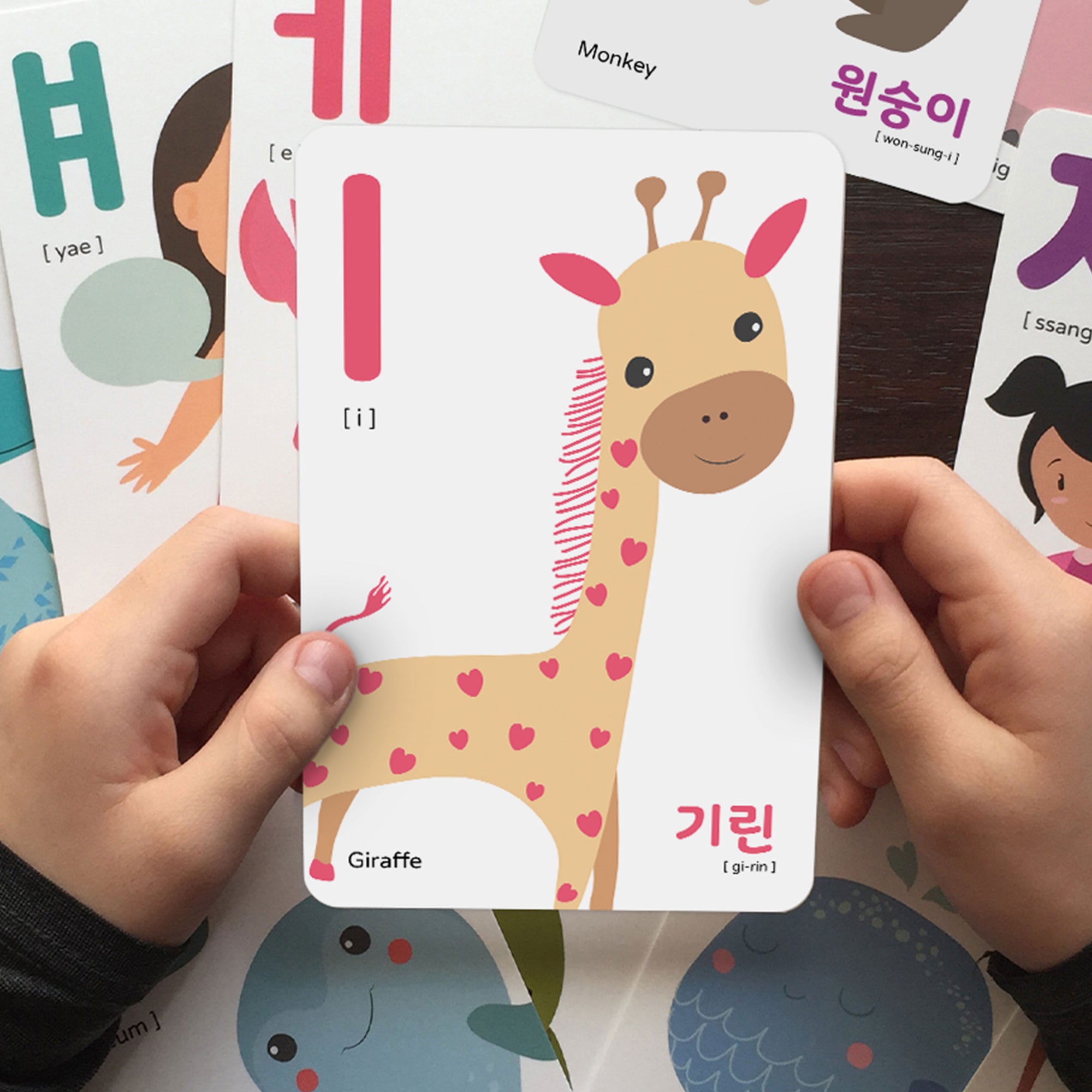 40 Korean Dry Erase Flashcards – Gift Box