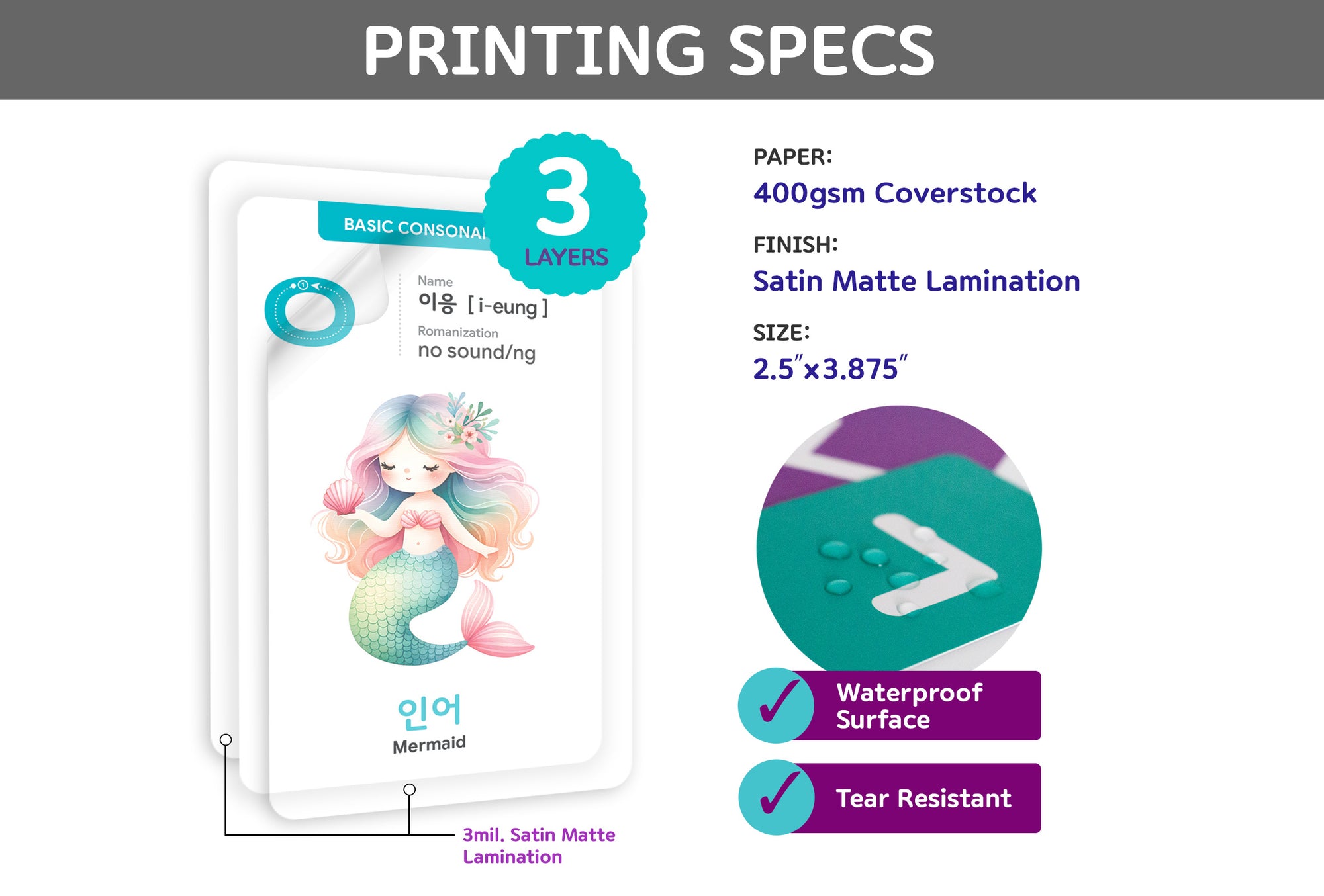 2-Pack Beginner Flashcards Gift Set - Hangul+Things Voc with MP3 Audio