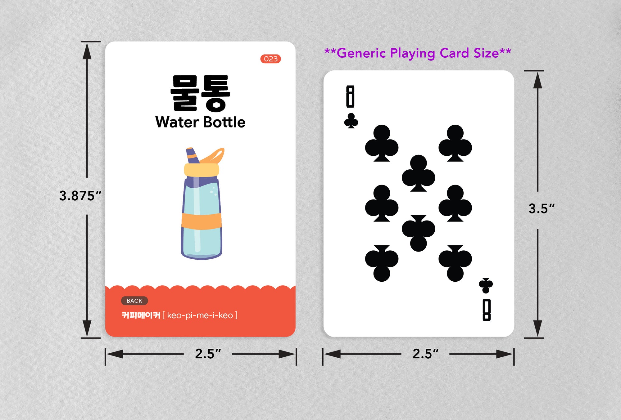 2-Pack Beginner Flashcards Gift Set - Hangul+Things Voc with MP3 Audio