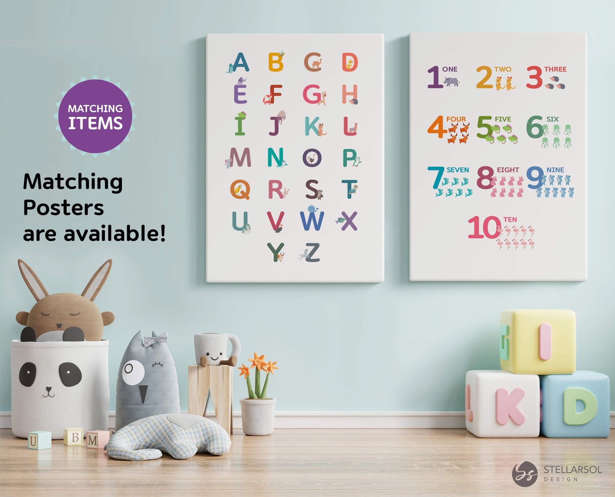 Printable Animal Alphabet Flashcards-Lowercase